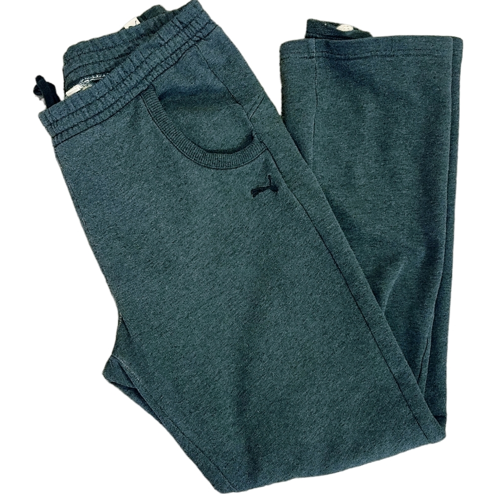 Puma Women's Gray Drawstring Sweatpants/Lounge Pants With Pockets Size M…